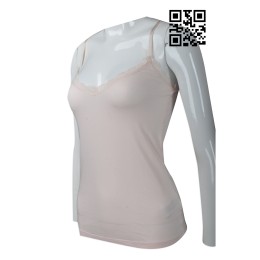 VT168 Design vest T-shirt style Lace camisole Vest T-shirt factory VT168 Design vest T-shirt style Lace camisole Vest T-shirt factory